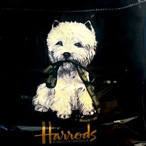 Harrods Scottie Dog Tote 10" X 10"